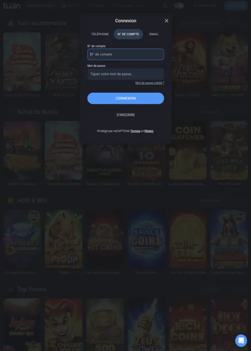 Acesso conta jogador seguro Twin Casino